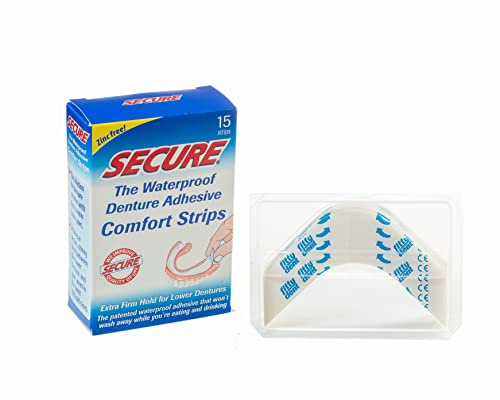 Secure. Denture Adhesive Cushions waterpfroof. 15pcs.