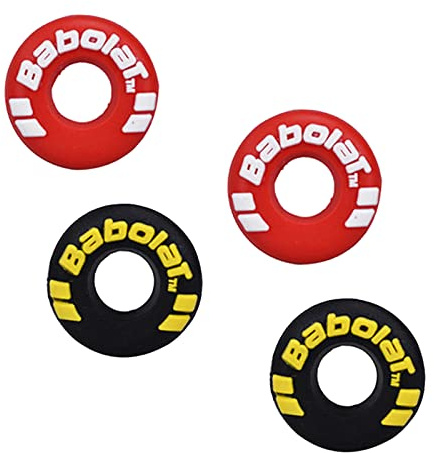 GXWzhanbo 4 Pieces Durable Vibration Dampener Soft Tennis Racket Shock Absorber Tire Shape Tennis Racket for Racquetball