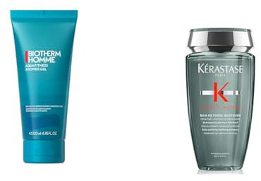Biotherm Homme Aqua Fitness Shower Gel, belebendes Duschgel für Männer, mit blauen Meeresextrakten, natürlichen Spurenelementen und Mineralien, für ein erfrischtes Hautgefühl, Körper & Haare, 200 ml