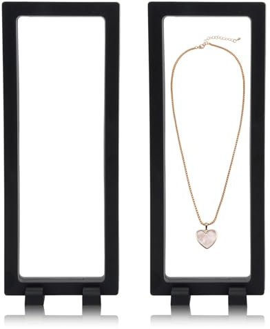 Cornice sospesa 3D, supporto per display 3D, 2 cornici sospese per monete, gioielli, medaglie