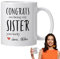 Nybhyjka Tasse à café en céramique, tasse de soeur, grande tasse à café avec anse, tasse à thé, nouveauté, tasse à café sœur pour hommes, femmes, travail