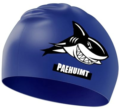 PAEHUIMT Bonnet de Bain Enfant, Bonnet Piscine pour Garçons et Filles, Silicone