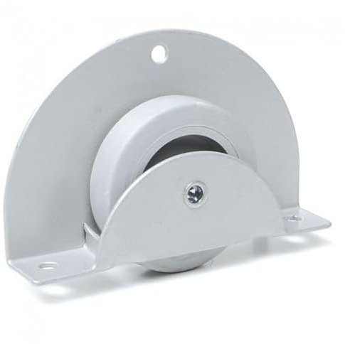 Monarka. Rueda Fija SEMICIRCULAR Oculta, para 60kg, (Pack de 4 Unidades) para su uso principalmente en Camas Nido, diámetro rueda 50 mm, Goma Gris