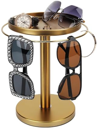 Soporte de exhibición de gafas de sol giratorio: torre de gafas de sol oscilante, plataforma circular de protección ocular | Spinner de gafas, exhibición de visera giratoria, presentación de lentes