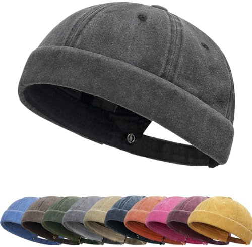 Gorra Docker Hombre Docker Hat Mujer Sombrero Docker para Hombre Talla única Gorros Retro Algodón Ocala Verano Gorra Docker Cierre autoadherente Primavera