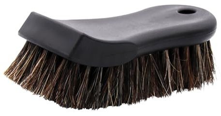 Brosse de nettoyage en crin de cheval pour cuir et tissu, entretien textile, application d'entretien doux, brosse à poils doux