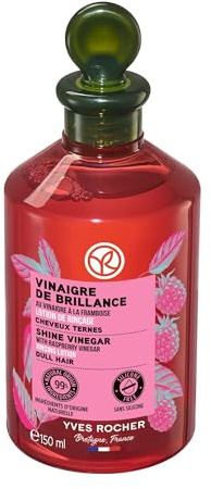 Yves Rocher Brillo Vinagre de Aclarado de Frambuesa - Tratamiento Capilar para Brillo y Suavidad del Cabello Teñido o Apagado - 150ml