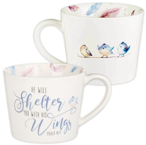 Christian Art Gifts Mug He Will Shelter You