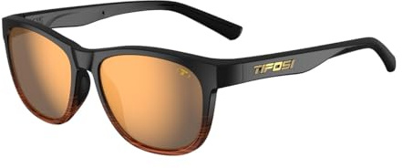 Tifosi Swank Sonnenbrille mit einer Linse: klassisches Design, langlebig und bruchsicher für den täglichen Gebrauch (Brown Fade, Brown)