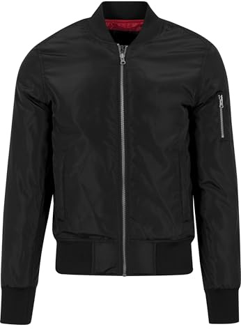 Urban Classics Chaqueta bomber otoñal para hombre, diseño clásico, chaqueta acolchada, ajustada y con un ajuste óptimo, chaqueta casual, tallas S - XL