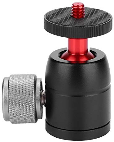Tosuny Mini Rótula de 360 Grados Zapata Bola Cabeza Adaptador para Soporte de cámara con 1/4'' Tornillo de trípode para Cámaras, Trípodes, Soportes de luz, Flash, etc.