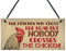 RED OCEAN Schild mit Hühnermotiv für den Garten, lustiges Hühnerstall, Hühnerhaus, Geschenk