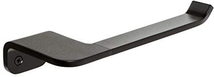 Tatay Portarrollos sin Tapa de la Colección Onyx, en Aluminio anodizado Negro Mate. Doble Sistema de fijación, Tornillos y Sistema Glue & Fix, sin taladrar.