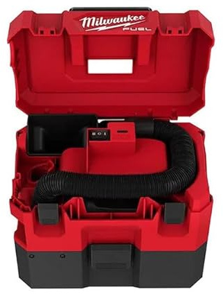 Milwaukee 12 V L-Klasse bürstenloser Nass- und Trockensauger, blanke Einheit M12FVCL-0, Reiniger, Rot, 1,6 Gallonen, 88 Dezibel
