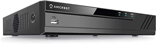 Amcrest 4K UltraHD 8 Channel DVR Security System Recorder, 8MP Security DVR for Analog Security Cameras & Amcrest IP Cameras, HDD & Cameras NOT Included (REP-AMDV8M8-H5) (Renewed)