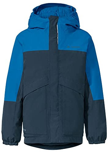 VAUDE Escape Padded Jacket für Kinder – Wasserdichte gefütterte Regenjacke für Kinder mit 2-Lagen Material, Kapuze & Reflex-Elementen – Ideal für matschige Tage im Herbst & Winter