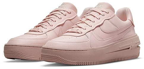 NIKE Air Force 1 PLT.AF.ORM Women's Trainers Sneakers Fashion Shoes DJ9946 (Atmosphere/Pink Oxford/Atmosphere/Phantom 600) UK9 (EU44)