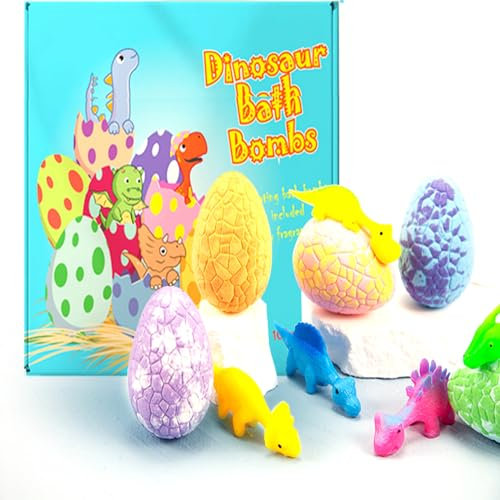 6er Set Badebomben für Kinder - Badekugeln mit Überraschung, Organische Bath Bombs, Badezusatz, Badekugel, Geburtstags- und für Mädchen und Jungen