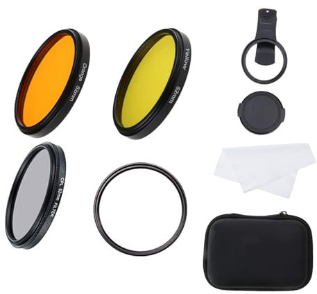 Fish Tank Fotografie Objektiv Smartphones Kamera Objektiv Filter Zubehör geeignet für Koralle Aquarium Tank Fotografie Objektiv Gelb/Orange/Makro-/CPL-/Objektiv-Set Meerwasser Fisch Tank Koralle