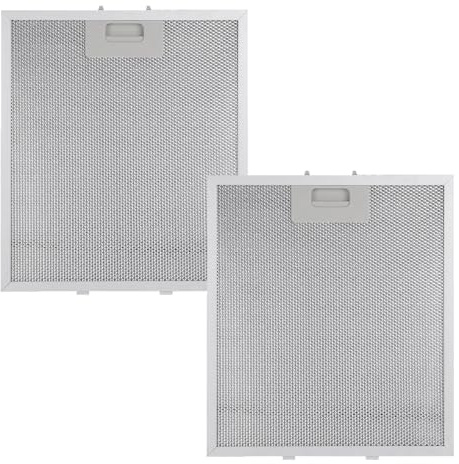 2 cookware cover filters， Extractor Fan Filters，Cooker Hood Filter Set，Universal Kitchen Extractor Fan Filters ， 5-Layer Aluminum Hood Filters (320 x 260 mm) for Effective Ventilation