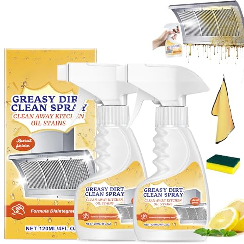 Rotateepic - Limpiador de espuma multifuncional para cocina, limpiador de horno Pro Foam 2026, spray limpiador de cocina, limpieza de vinagre blanco para horno, hogar, estufa, cocina y más (2 piezas)
