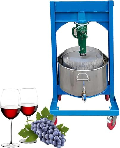 Presse à fruits hydraulique pour jus de vin, cidre, pression de 2 tonnes avec panier facile à nettoyer, vinification domestique