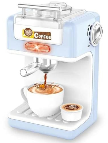 BAKAJI Macchina del Caffè Giocattolo per Bambini con Luci e Suoni Realistici, Coffee Maker Gioco Accessori da Cucina, Macchinetta Espresso Barista, Giochi di Finzione e Imitazione, Idea Regalo