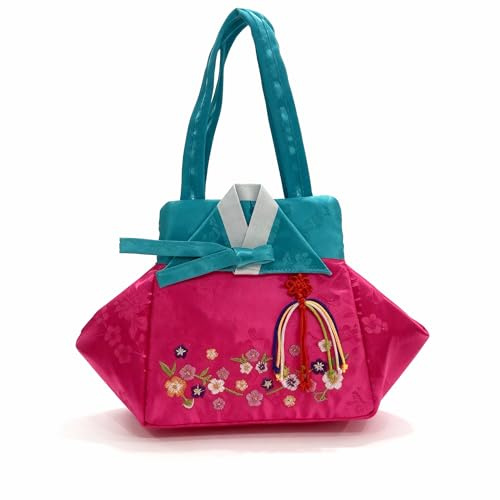 Hanbok-Style Lucky Pouch Bag – Traditional Embroidered Korean Bokjumeoni Purse for Women, Spring purses for women 2026