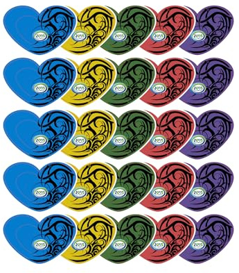 JOVS Hanging Car Air Fresheners Pack of 25 – Long-Lasting Car Scents – Mixed Fragrances Melon, Blackice, Lemon, New Car & Ocean.