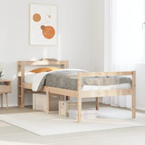Genérico Cama Personas Mayores con cabecero Madera Maciza Pino 75x190 cm,Mobiliario,Camas y Accesorios,Camas y somieres-3305849