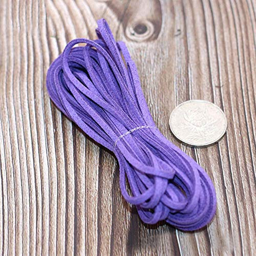 WEDSA 5 Meter DIY Lederseil Candy Farbe Flache Kunstleder Kunstleder Seil Armband Halskette Handgemachtes Material 3mm Dicke-17