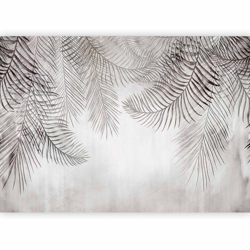 murando PREMIUM Fotomurales hojas tropicales 350x256 cm Papel pintado tejido no tejido Decoración de Pared decorativos Murales moderna de Diseno Fotográfico Pasillo Oficina Naturaleza b-C-0783-a-a