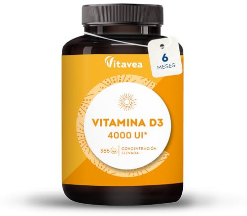Vitamine D3-2000 UI - Défenses naturelles, immunité - Haut dosage - 1 an - Fabriqué en France - Vitavea