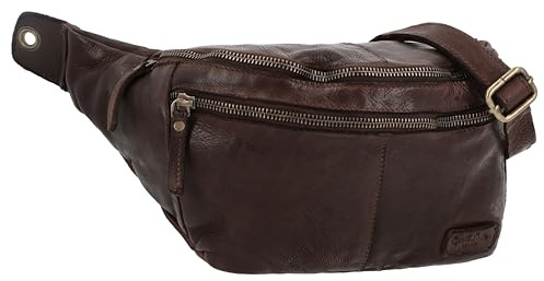 Gusti Leder Gürteltasche Freya Bauchtasche Aus Echtleder Für Damen Und Herren Stylische Hüfttasche Und Crossbody Bag Für Festival Reise Und Alltag Braun