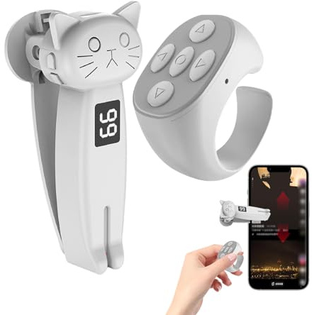 Tourneur latéral pour téléphone portable, appareil photo, déclencheur à distance, cliqueur d'écran, clicker de vitesse, rotation de page pour tablettes, liseuses e-book