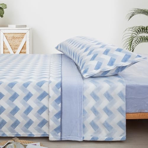 Sábanas Coralina 90, Juego Sábanas Coralina 3 Piezas (Encimera, Bajera y Funda Almohada) - Sábana Invierno 90 Térmica, Ropa de Cama Tacto Extrasuave y Transpirable (Dingle)