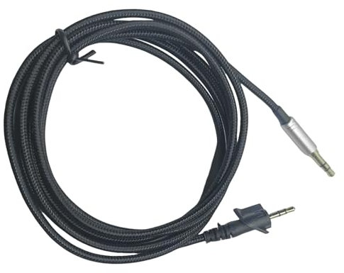 LEIDJGUN Cable Cable Portátil 3.5 Mm para AE2 sobre Auriculares con Oreja con Control Micrófono En Línea 150 Cm Longitud Negra