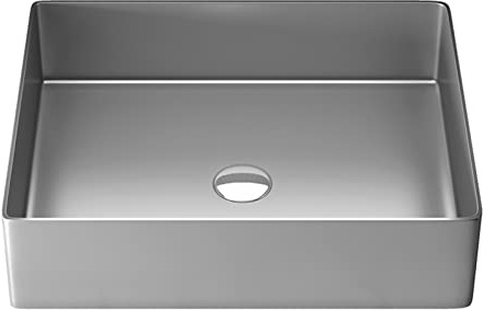 Lavandino da bagno in acciaio inossidabile Lavabo rettangolare Lavabo Hotel Utensili da bagno Sottopiano Lavabo Lavabo Art Sink Elegante e Durevole Bacino per bagni moderni