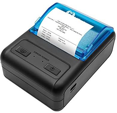 IXMLDAXD Impresora, Mini Impresora de Etiquetas, portátil, Mini máquina Multifuncional con Bluetooth, Compatible múltiples Sistemas for el hogar y la Oficina(Add Printer Case)
