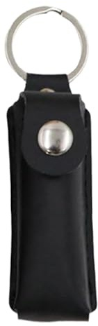 Läderfodral för USB-minne - Mini Portable Memory Stick-Hållare med Push-Lock Keychain | Slitstarkt fodral