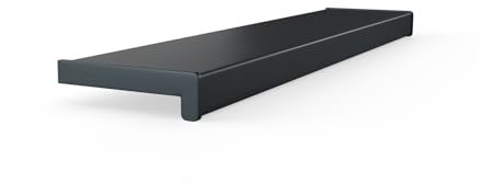 Seiletech.de FENSTERBANK PVC | 25 cm x 110 cm | Graphit | Fensterbrett | für den Innenbereich | Innenfensterbank | Innen | Meterware | Wohnzimmer | Deko | Kunststoff