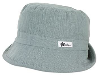 Sterntaler Baby Unisex Hut Baby Fischerhut Leinenlook - Baby Hut, Kopfbedeckung Baby Sommer, Sommerhut Baby - aus Baumwolle - ecru, 43