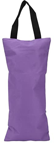 SOONHUA Borsa da yoga impermeabile con cerniera, in tessuto Oxford, arrotolabile, pieghevole, con manico per il trasporto (viola-41,5 x 18 cm)