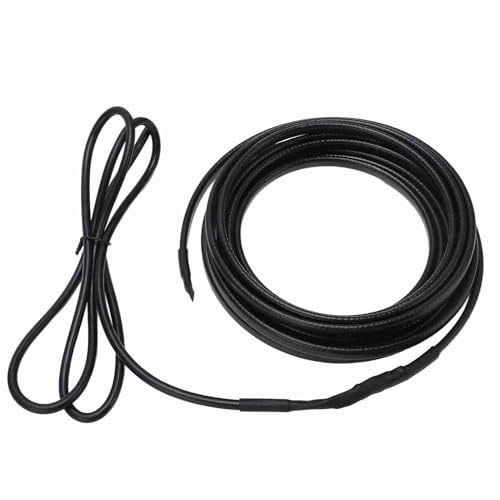 Fafeicy Pipe Heating Cable 5m, Self Regulating Heat Tape With Plug | 70°C Fast Warming, 25W/M Output, Frost Protection, For Garden Hose Water Pipe RV Pump Room Use Kit 5m Cable