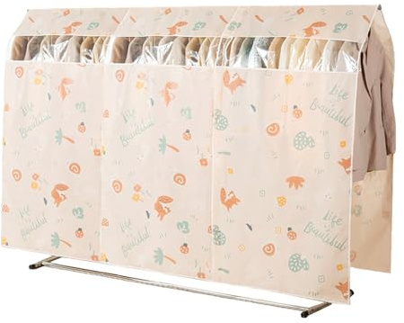 Mengger Fundas Ropa Armario, Funda Protectora para Perchero de 200 x 150cm Funda Ropa Armario Burro Ropa Funda Fundas Ropa Fundas Armarios con Ventana Transparente Antipolvo y Antihumedad (200*150cm)