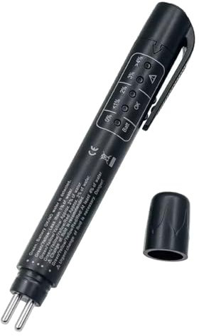 Penna di prova del liquido dei freni, tester del liquido per auto, misuratore del liquido dei freni, penna di prova facile da usare per auto, strumento preciso per controllare il liquido dei freni