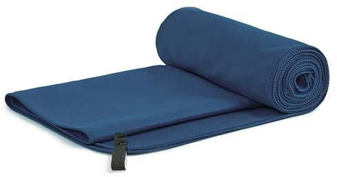 Lepat Microfibre towel, Ultra Lightweight Gym Towel, Super Absorbent Compact Camping Towel, Quick Dry Microfiber Towels for Sports Hiking Travel Camping Beach Swimming (Navy Blue, 40 * 80cm)