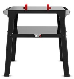 Weber Lumin Electric BBQ Stand, Sturdy and Lightweight Frame, With Storage Shelf, Compatible With All Lumin Models, Fits WORKS System, Black (3401233)