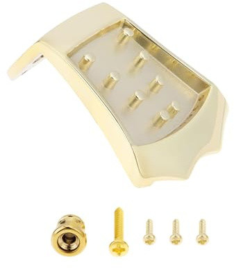 Create idea Triangle Saitenhalter für 8-saitige Mandoline mit Gürtelschnalle Und Schrauben für 8-saitige Mandoline mit Gewölbter Decke Gold