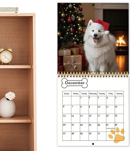 Calendario Cani 2026 - Calendario Da Scrivania Mensile | Organizzatore Mensile Con Griglia Grande Per Preparazioni Vacanze Riunioni Team Aula Lavoro Routine Fitness Pianificazione Attività Familiari
